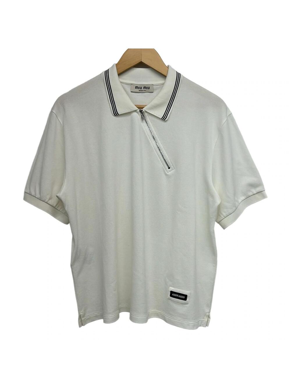 Miumiu White Women's Polo Shirt #341170M82B